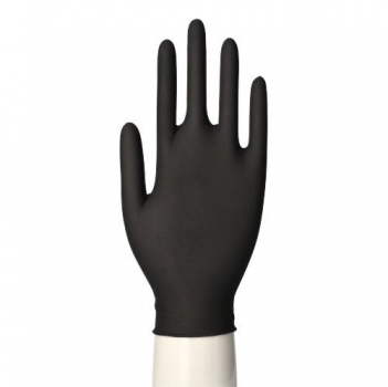 Latexhandschuhe, puderfrei, schwarz, Größe XL, "Medi-Inn®", "Black Grip